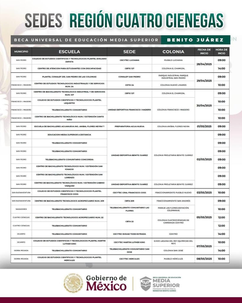 WhatsApp-Image-2025-05-05-at-5.53.44-PM-819x1024 Entrega de tarjetas de la Beca Benito Juárez en Coahuila concluye el 10 de mayo , (consulta el calendario por región)