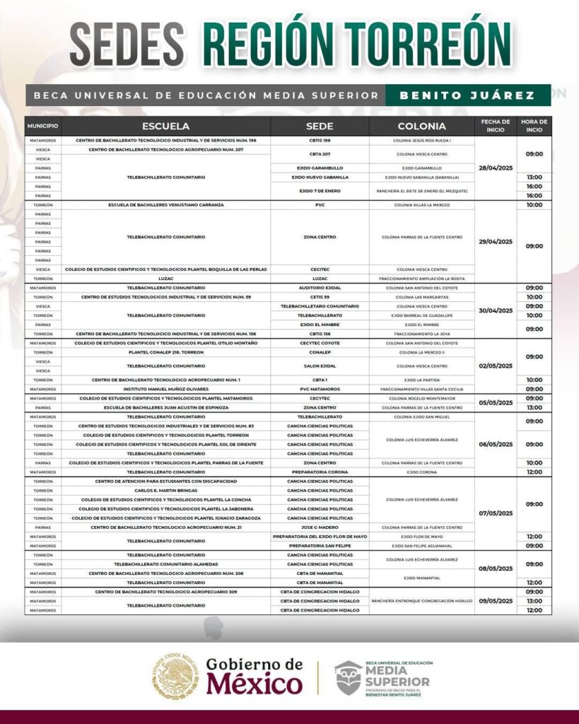 WhatsApp-Image-2025-05-05-at-5.53.46-PM-1-819x1024 Entrega de tarjetas de la Beca Benito Juárez en Coahuila concluye el 10 de mayo , (consulta el calendario por región)
