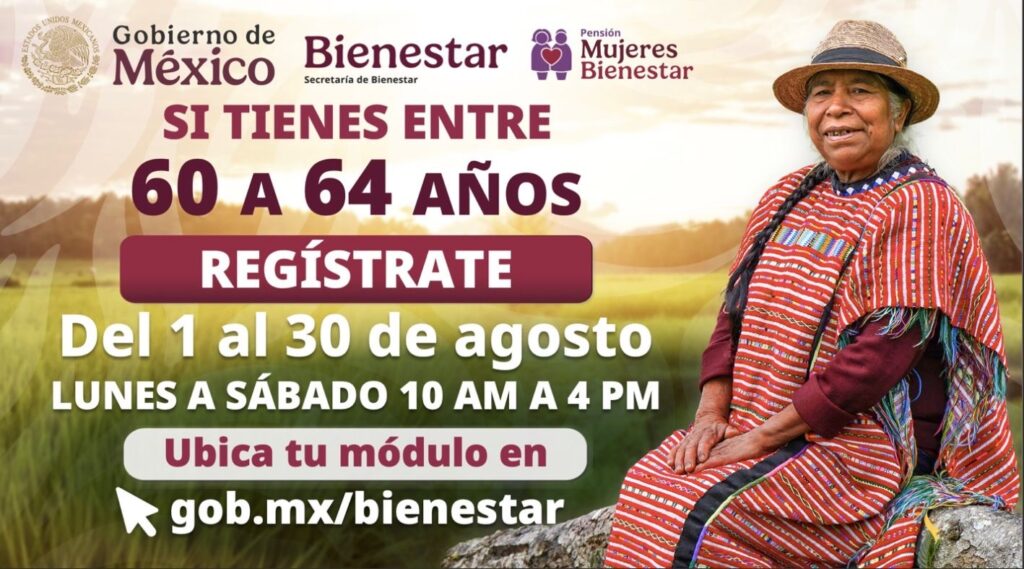 12314b6b-cdf0-4fe6-8763-23feb447dc6a-1024x569 Coahuila abre registro a la Pensión Mujeres Bienestar: del 1 al 30 de agosto mujeres de 60 a 64 años podrán inscribirse